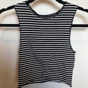 Zara striped cropped tank